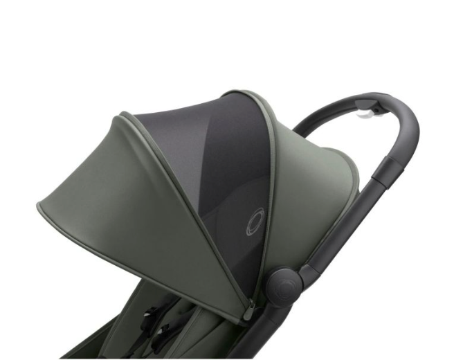 Bugaboo Butterfly Stroller, 2025, Black, Forest Green, Forest Green