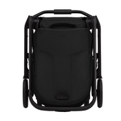 Black stroller on a white background