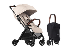 Silver Cross Jet 5 Super Compact Stroller, 2024, Almond White