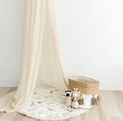 Shop Crane Baby Boho Crib Canopy, Beige Macrame at GoodBuy Gear