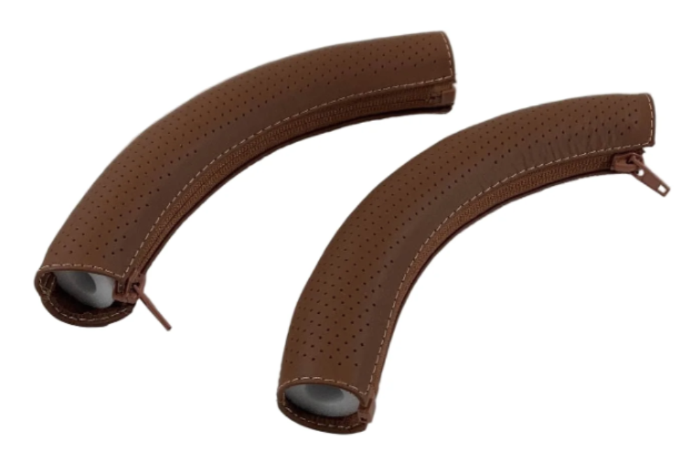 UPPAbaby 2015+ VISTA Leather Handlebar Covers, Saddle (Brown)