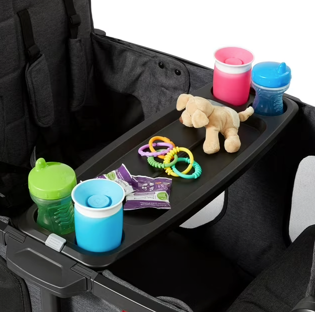 Radio Flyer Voya XT Quad Stroller Wagon(3985), Gray