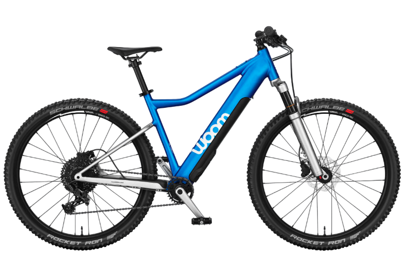 Woom UP 6 Electric Mountain Bike, Electric Blue