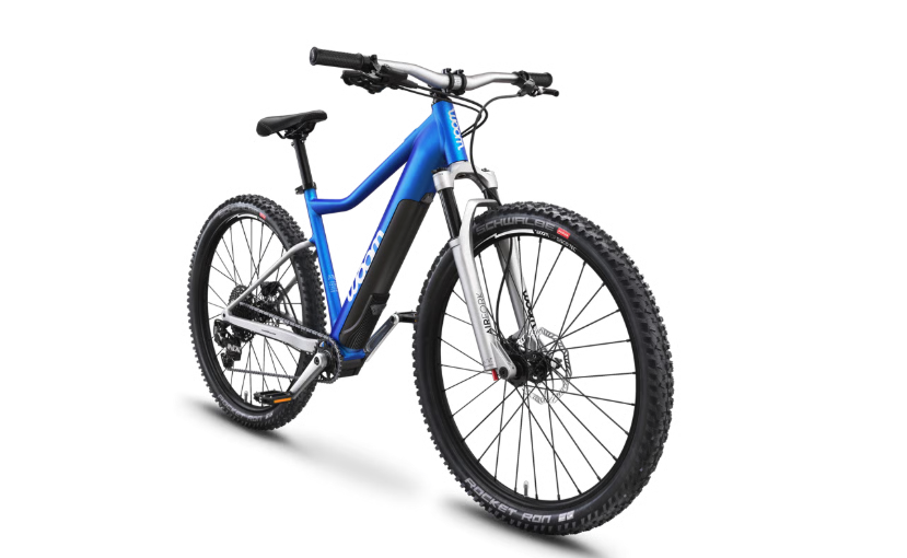 Woom UP 6 Electric Mountain Bike, Electric Blue
