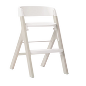 White high chair on a white background