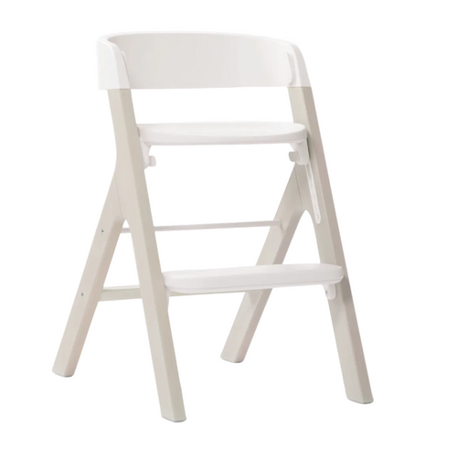 White high chair on a white background