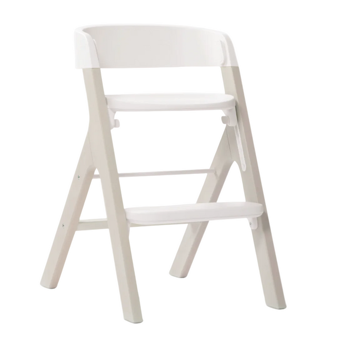 White high chair on a white background
