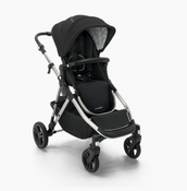 Shop Mockingbird Single 2.0 Stroller, Black, Windowpane, Silver With Black Leather, 2025 at GoodBuy Gear