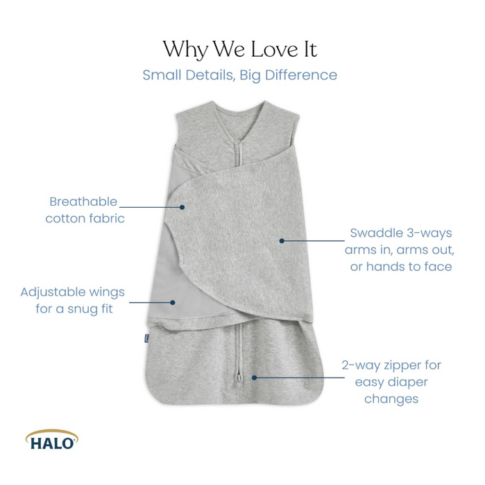 Shop Halo SleepSack Swaddle, Small, Vintage Floral at GoodBuy Gear