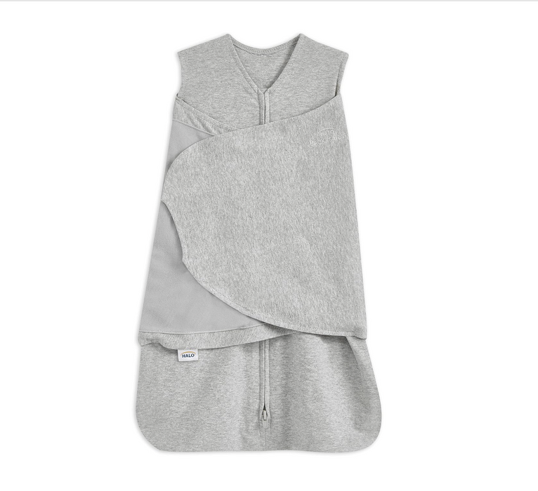 Halo SleepSack Swaddle, Heather Gray, Small