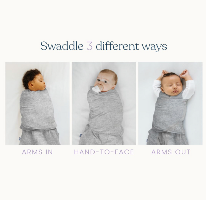 Halo SleepSack Swaddle, Heather Gray, Small