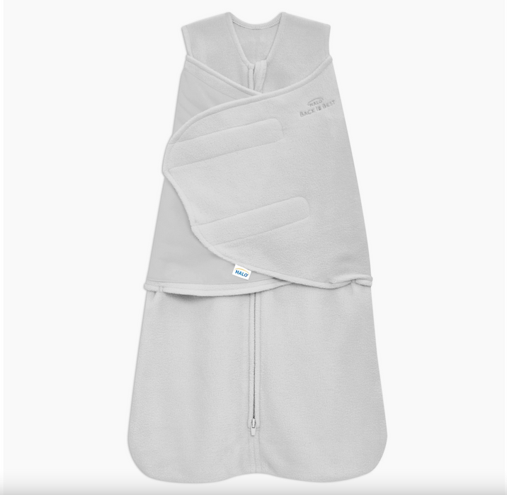 Halo Micro-Fleece SleepSack, Gray, Small