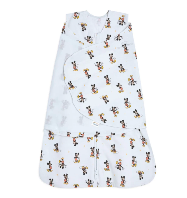 Halo SleepSack Swaddle, Small, Mickey Fun