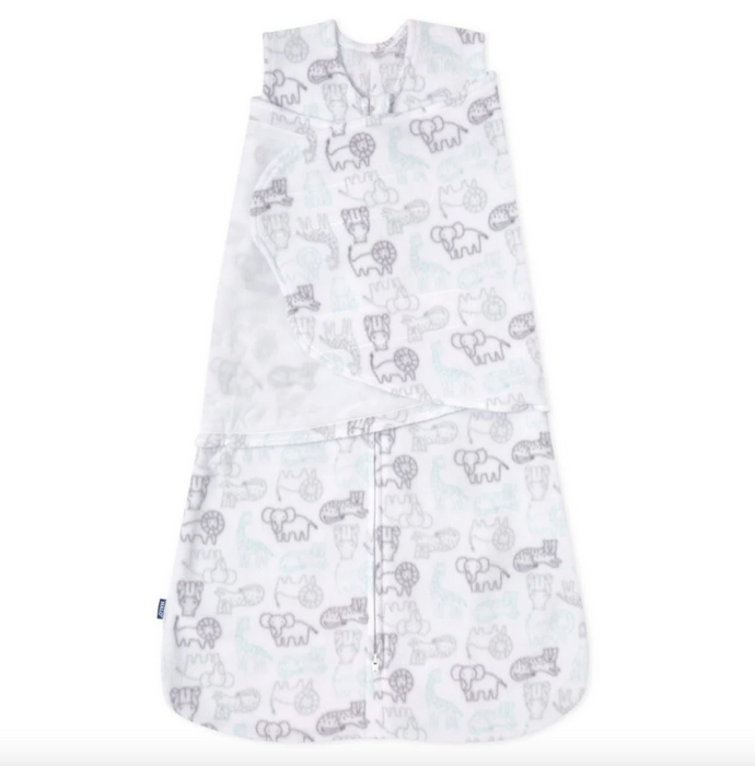 Halo Micro-Fleece Swaddle , Small, Animal Action