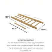 Shop Little Partners Climbing Ladder, Soft White with Natural at GoodBuy Gear