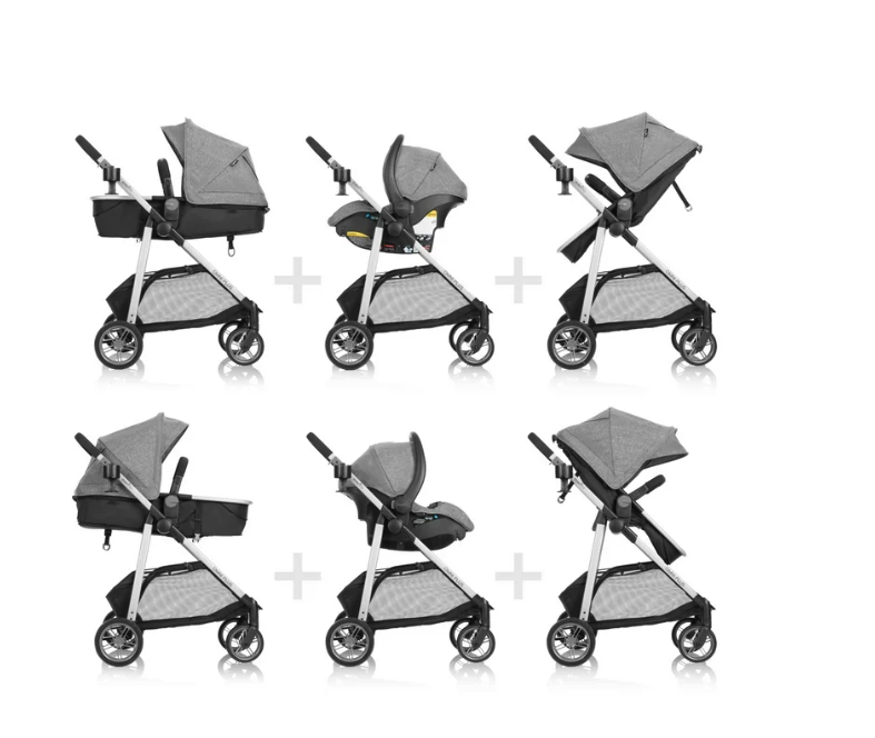 Evenflo Omni Plus Stroller, 2025, Mylar Gray