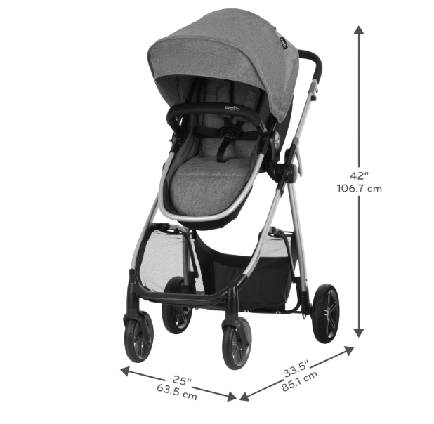 Evenflo Omni Plus Stroller, 2025, Mylar Gray