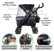 Shop Summer Infant Ingenuity 3Dlite Wagon Convenience Stroller, Black/Red at GoodBuy Gear