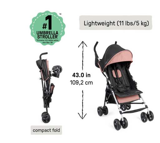 Shop Ingenuity 3D Mini Convenience Stroller, Dusty Rose Pink at GoodBuy Gear