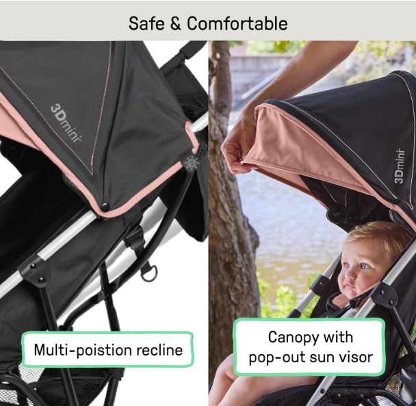 Shop Ingenuity 3D Mini Convenience Stroller, Dusty Rose Pink at GoodBuy Gear