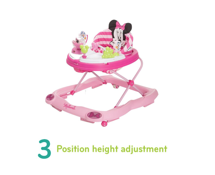 Shop Disney Baby Minnie Mouse Music and Lights Baby Walker, Glitter Minnie at GoodBuy Gear