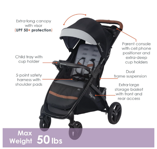 Shop Baby Trend Tango PRO Travel System, Dash Black, 2025 at GoodBuy Gear