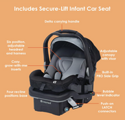 Shop Baby Trend Tango PRO Travel System, Dash Black, 2025 at GoodBuy Gear