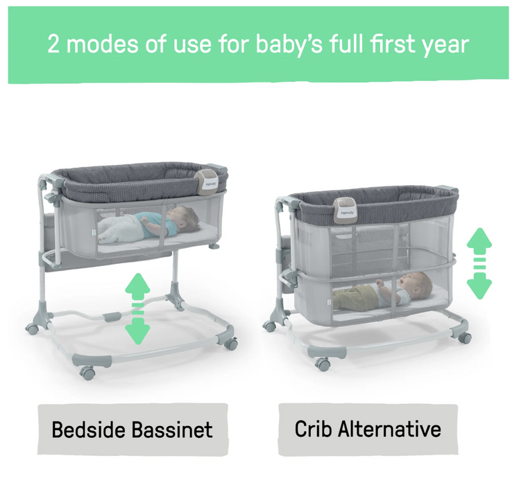 Shop Ingenuity Dream & Grow Bedside Bassinet, Handstitch at GoodBuy Gear