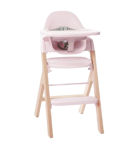 Shop Mockingbird High Chair, Natural Beech, Petal Pink at GoodBuy Gear