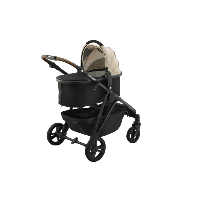 Shop Mockingbird Single to Double 3.0 Stroller, 2025, Oat, Charcoal with Penny Leather at GoodBuy Gear