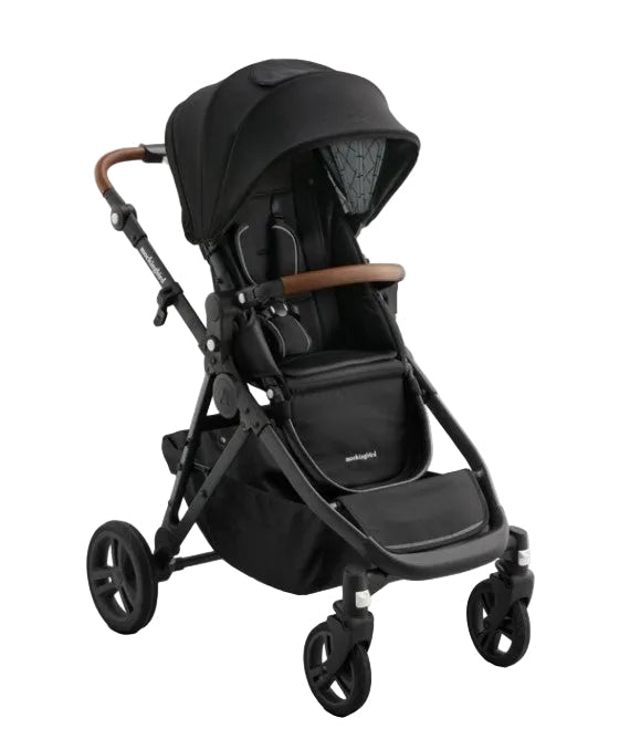 Shop Mockingbird Single to Double 3.0 Stroller, 2025, Black Windowpane, Charcoal with Penny Leather at GoodBuy Gear
