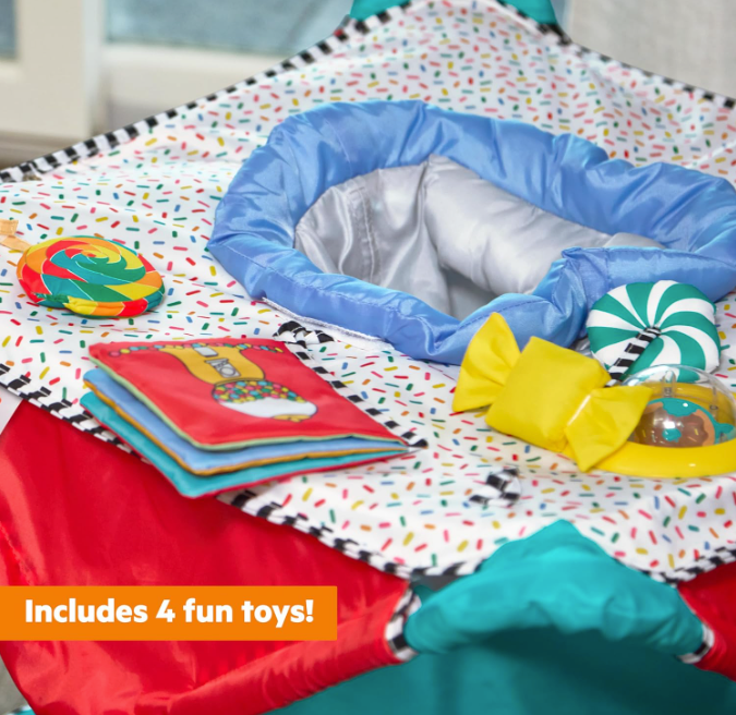Bright Starts Pop 'N Jump Portable Activity Jumper, Sweet Treats