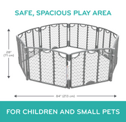 Shop Evenflo Versatile Play Space Adjustable Play Area, 8 Panel, Cool Gray at GoodBuy Gear