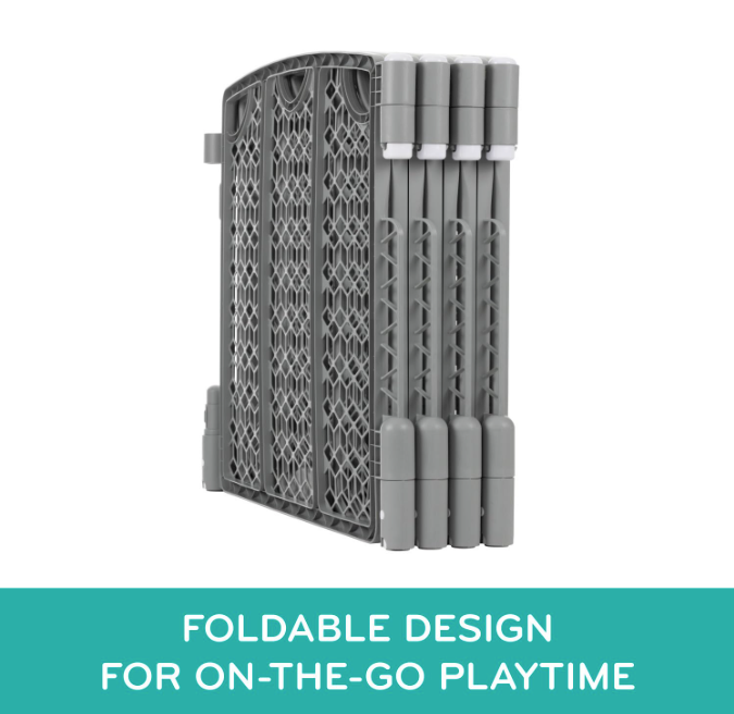 Shop Evenflo Versatile Play Space Adjustable Play Area, 8 Panel, Cool Gray at GoodBuy Gear