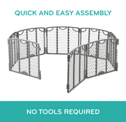 Shop Evenflo Versatile Play Space Adjustable Play Area, 8 Panel, Cool Gray at GoodBuy Gear