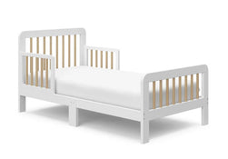 Shop Stork Craft Pasadena Toddler Bed, White & Driftwood at GoodBuy Gear
