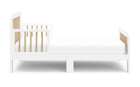 Shop Stork Craft Pasadena Toddler Bed, White & Driftwood at GoodBuy Gear