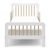 Shop Stork Craft Pasadena Toddler Bed, White & Driftwood at GoodBuy Gear