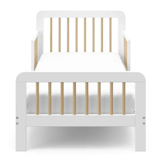 Shop Stork Craft Pasadena Toddler Bed, White & Driftwood at GoodBuy Gear