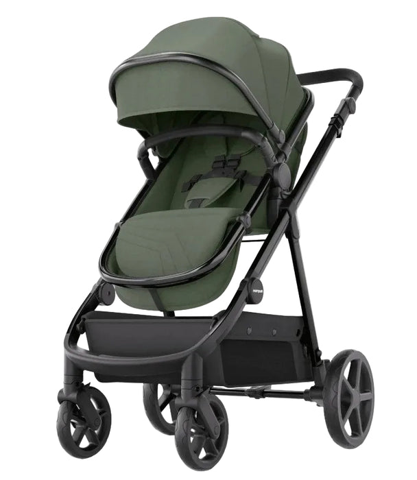 Mompush Meteor 2 Stroller, Forest, Black Frame, 2025