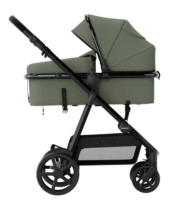 Mompush Meteor 2 Stroller, Forest, Black Frame, 2025