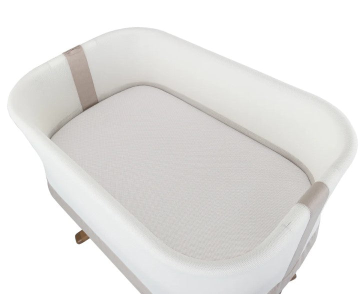 Evenflo Cora 3-Level Adjustable Bassinet, Coastal Coffee
