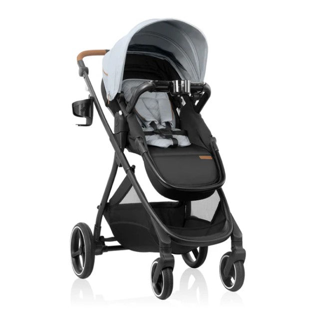 Evenflo Shyft Intuiti+ Stroller, Quartz, 2024, Green & Gentle Fabric