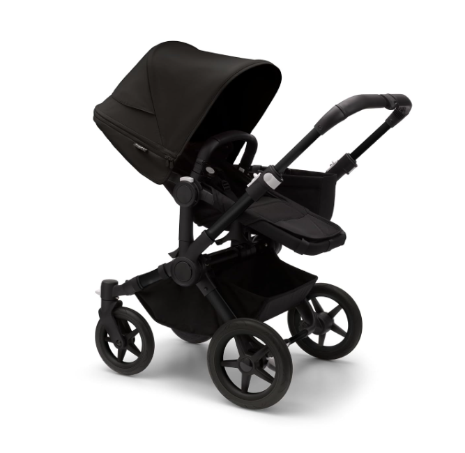 Bugaboo Donkey 5 Mono Stroller, Black, 2023, Midnight Black, Midnight Black