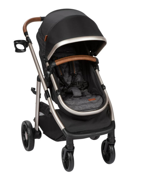 Monbebe Lynx 6-in-1 Modular Travel System Stroller, 2026, Black & Gold