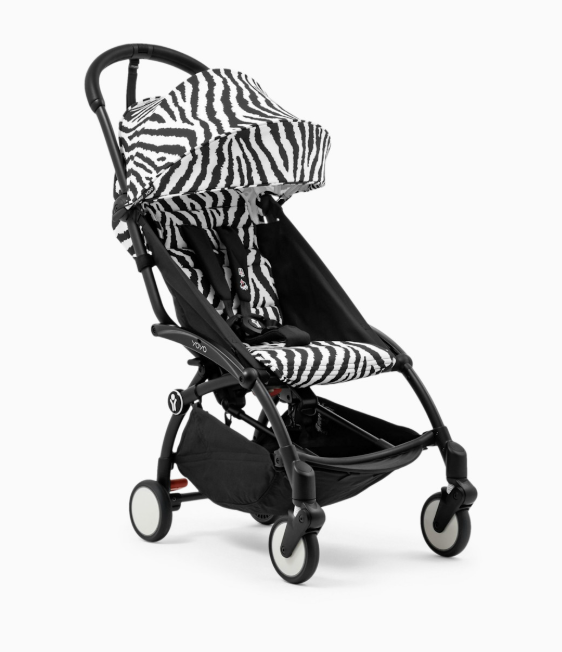 Stokke YOYO3 Complete Stroller, 2024, Black, Zebra