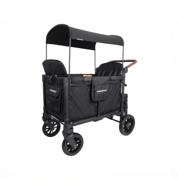 Wonderfold W4 Luxe Pro Stroller Wagon, 2026, Jet Black