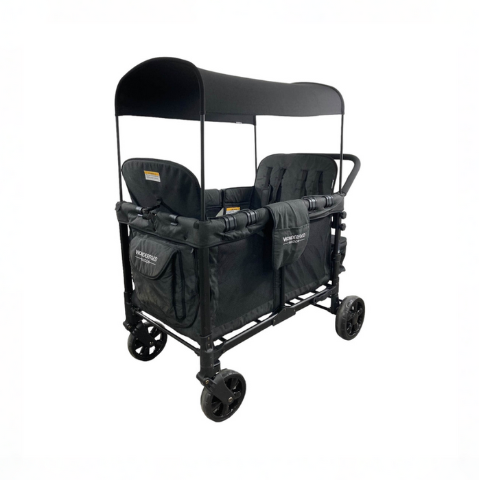 Wonderfold W4 Multifunctional Quad Stroller Wagon, 2024, Volcanic Black