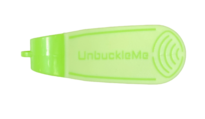 UnbuckleMe Car Seat Buckle Release Tool, Single Pack, Lime Green