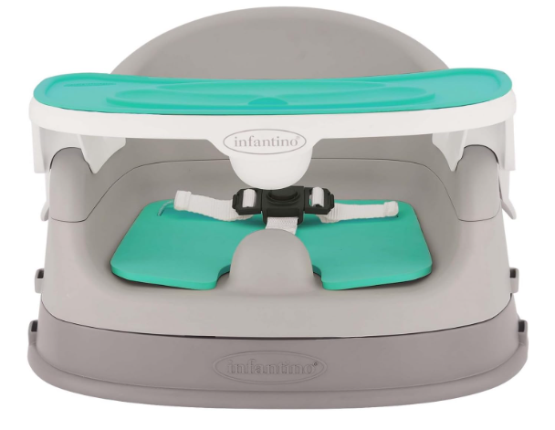 Shop Infantino Grow With Me 4 In 1 Two Can Dine Deluxe Booster Seat, Teal at GoodBuy Gear